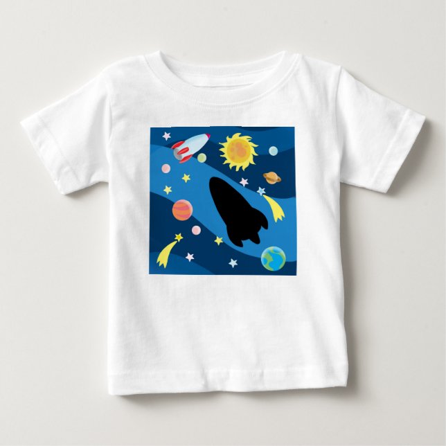 Camiseta De Bebé cielo cósmico (Anverso)