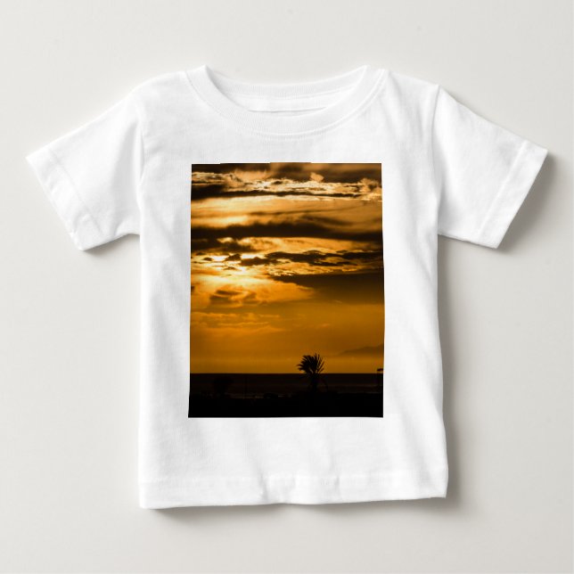 Camiseta De Bebé Cielo dorado (Anverso)