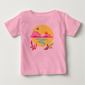 Camiseta De Bebé Cielo rosa