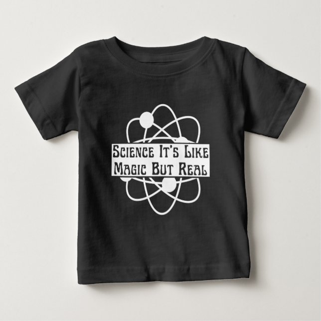 Camiseta De Bebé ciencia de moda es como la magia pero real  (Anverso)