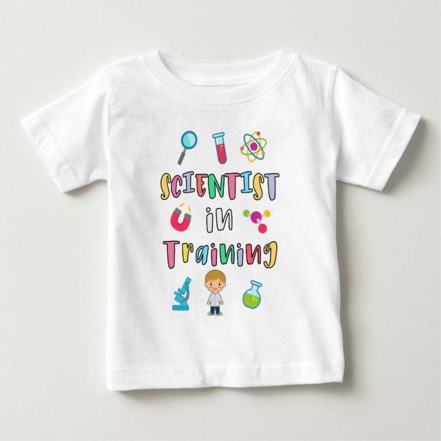 Camiseta De Bebé Científico en formación para jóvenes científicos (Anverso)