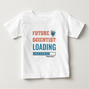 Camiseta De Bebé Científico Futuro Cargando Gracioso Unisex Persona