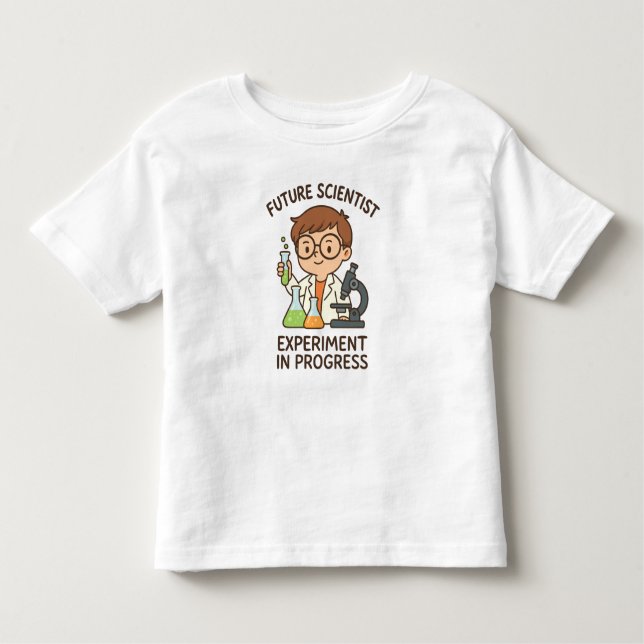 Camiseta De Bebé Científico futuro - Experimento en curso (Anverso)