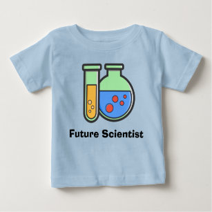 Camiseta De Bebé Científico futuro Química Beakers Baby T-Shirt