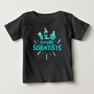 CAMISETA DE BEBÉ CIENTÍFICO FUTURO - VIDA DE LABORATORIO