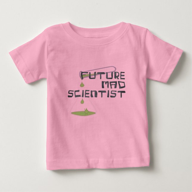 Camiseta De Bebé Científico Loco del Futuro (Anverso)