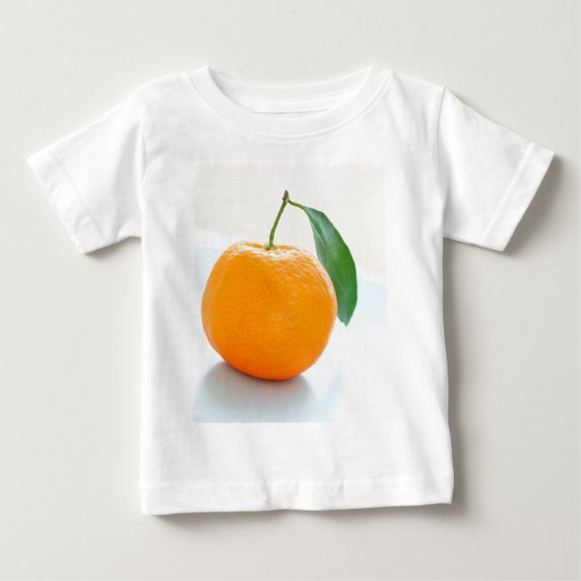 Camiseta De Bebé Cierre anaranjado de la clementina para arriba (Anverso)