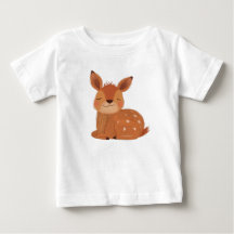 Camiseta de bebé ciervo folk escandinavo Bosque ce
