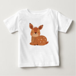 Camiseta de bebé ciervo folk escandinavo Bosque ce
