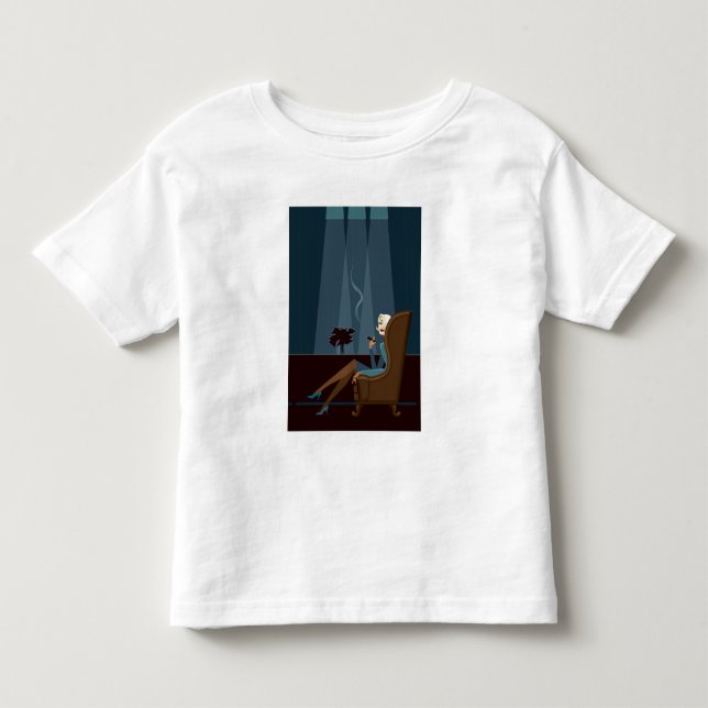 Camiseta De Bebé Cigarro que fuma de la empresaria (Anverso)