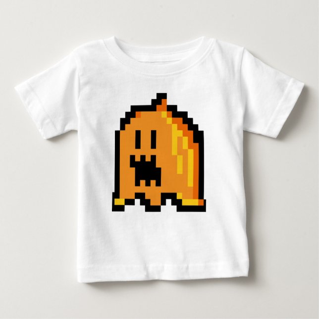 Camiseta De Bebé Cima de calabaza de Halloween (Anverso)
