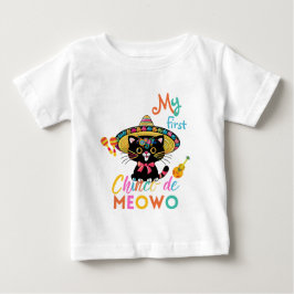 Camiseta De Bebé CINCO DE MEOWO Tee por el primer Cinco De Mayo par