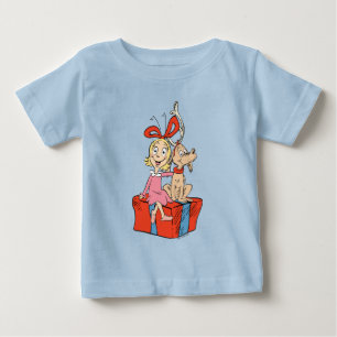 Camiseta De Bebé Cindy Lou Who y Max en un regalo