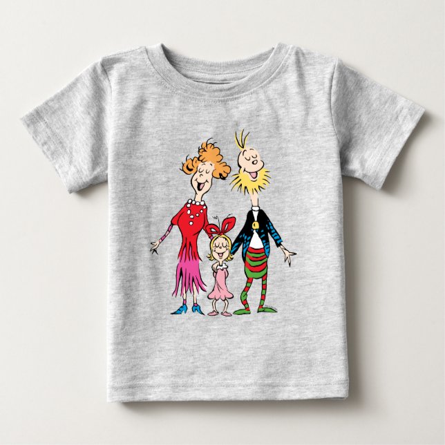 Camiseta De Bebé Cindy Lou Who's Family Portrait (Anverso)