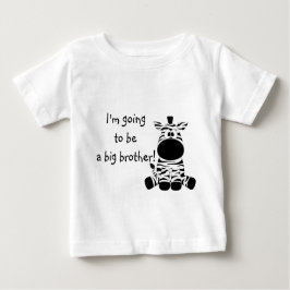 Camiseta De Bebé Cinta Cebra Gran Hermano T Shirt