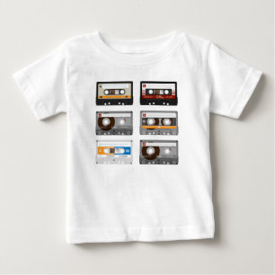 Camiseta De Bebé Cinta de cassette superior
