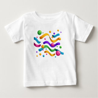 Camiseta De Bebé Cinta de Cumpleaños – Fiesta Colorida 