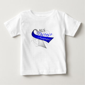 Camiseta De Bebé Cinta de la conciencia de la enfermedad del ALS