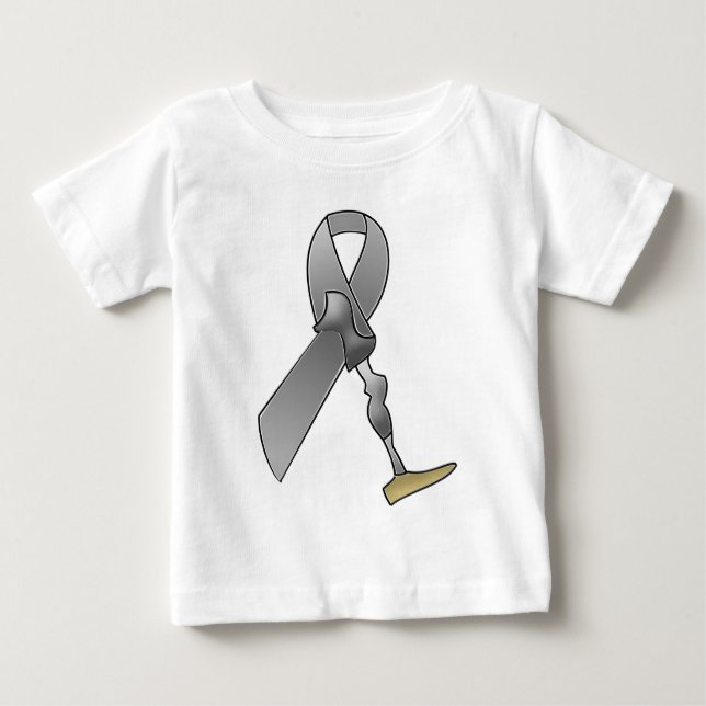 Camiseta De Bebé Cinta de la conciencia del amputado (Anverso)