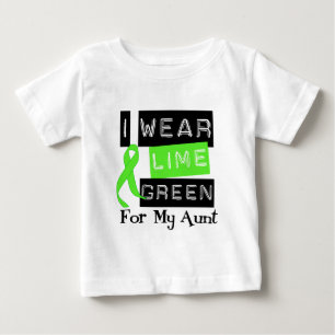 Camiseta De Bebé Cinta de la verde lima del desgaste del linfoma I