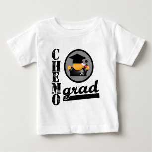 Camiseta De Bebé Cinta del cáncer de cerebro del graduado de Chemo