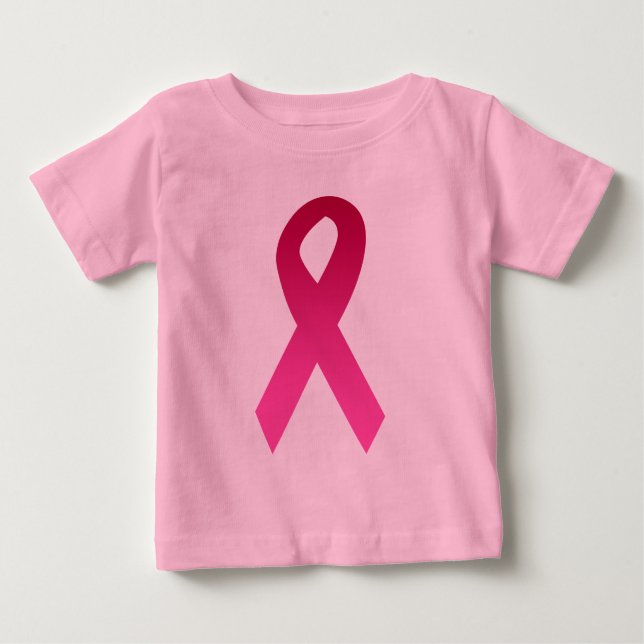 Camiseta De Bebé Cinta del rosa de la conciencia del cáncer de (Anverso)