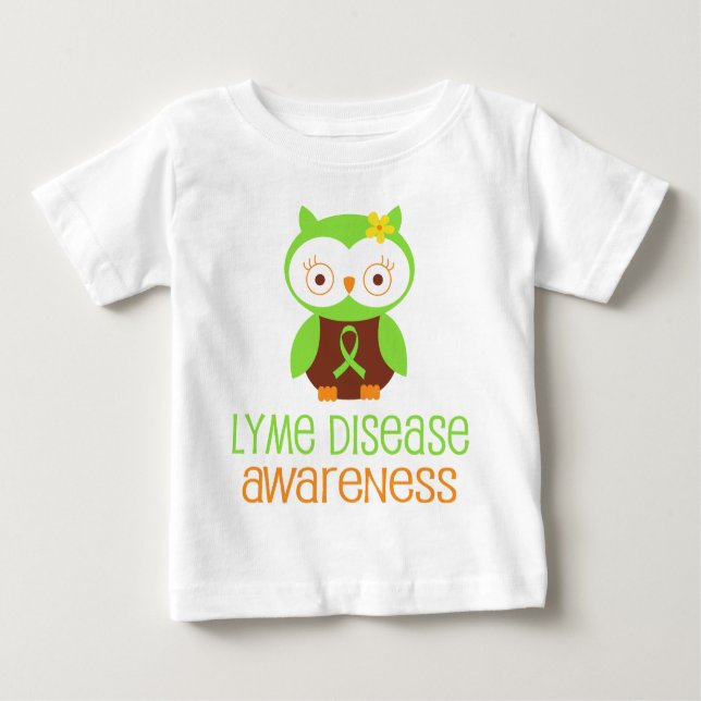 Camiseta De Bebé Cinta del verde de la conciencia de la enfermedad (Anverso)
