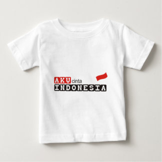 Camiseta De Bebé cinta Indonesia del aku