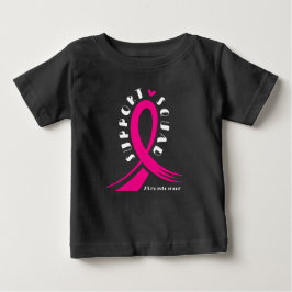 Camiseta De Bebé Cinta rosa de apoyo al cáncer de mama