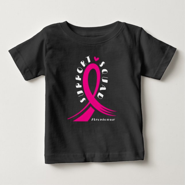 Camiseta De Bebé Cinta rosa de apoyo al cáncer de mama (Anverso)
