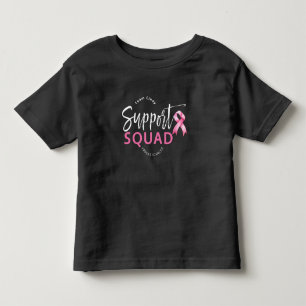 Camiseta De Bebé Cinta rosa de Cáncer de Mama Escuadrón de Apoyo