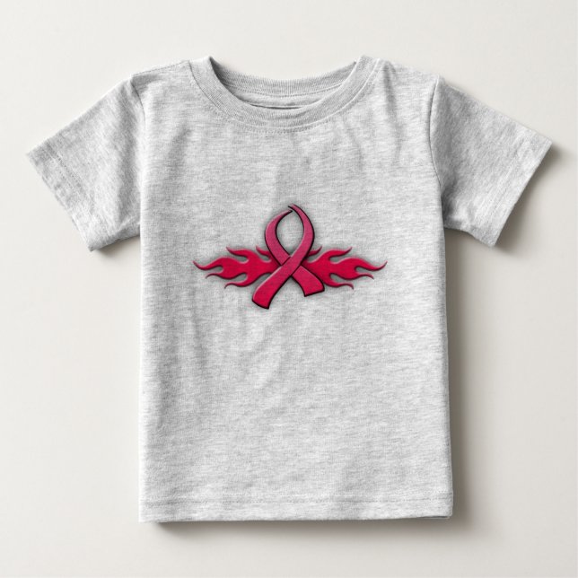 Camiseta De Bebé Cinta rosa tribal (Anverso)