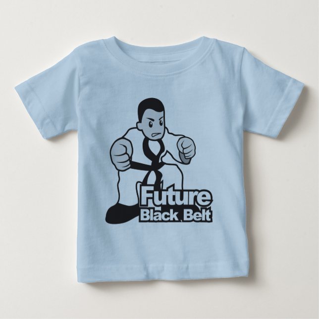 Camiseta De Bebé Cinturón negro futuro (Anverso)