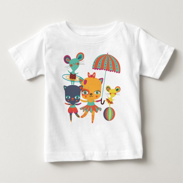 Camiseta De Bebé Circo Cuties (Anverso)