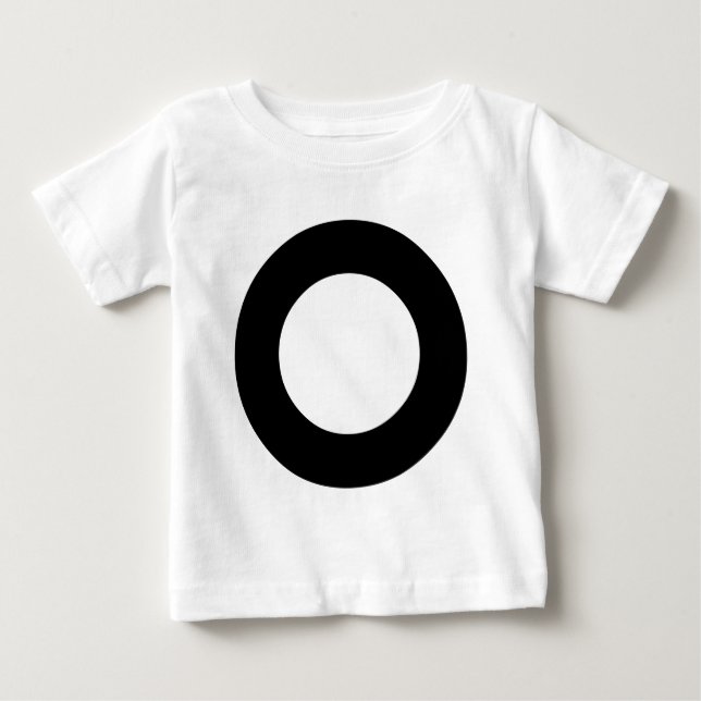 Camiseta De Bebé Círculo agudo (Anverso)