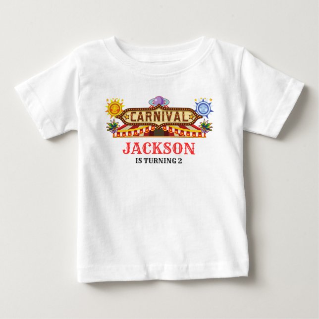 Camiseta De Bebé Círculo de Carnaval (Anverso)