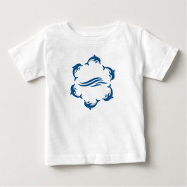 Camiseta De Bebé Círculo de delfines para niños