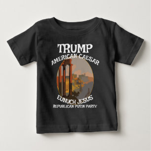 Camiseta De Bebé Círculo de Jesús Jerk Trump Rasputín Stalin Fascis