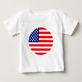 Camiseta De Bebé Círculo de la bandera de Estados Unidos Tdhe MUSEU