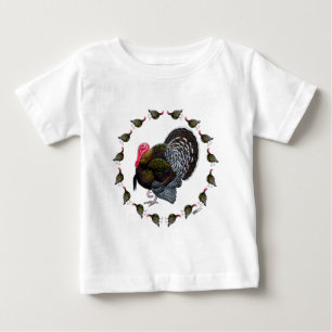 Camiseta De Bebé Círculo de Pavos