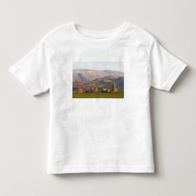 Camiseta De Bebé Círculo de piedras de Castlerigg, Distrito de los  (Anverso)