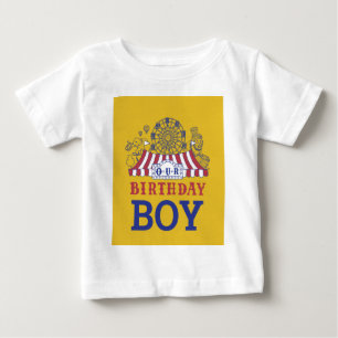 Camiseta De Bebé Círculo del Carnaval de Oro Bebé Fiesta de la Casa