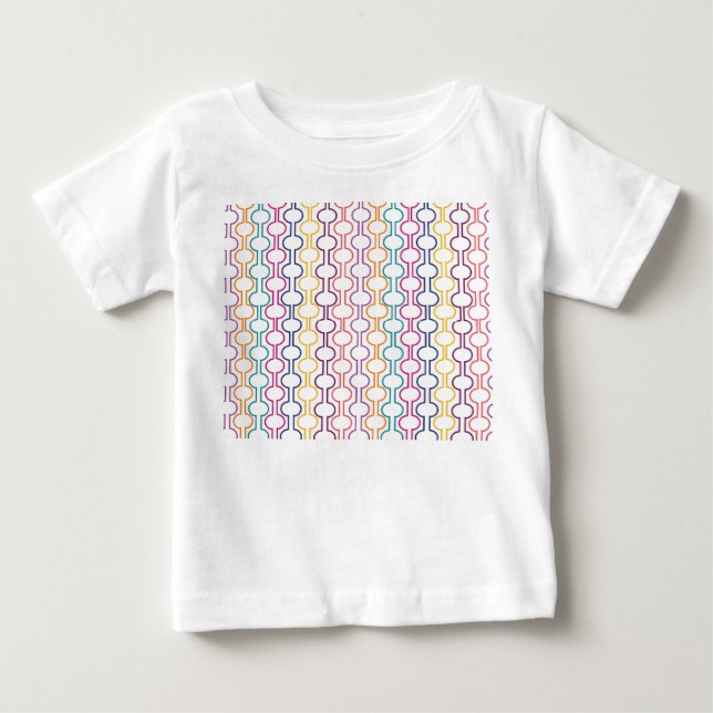 Camiseta De Bebé Círculos abiertos coloridos (Anverso)