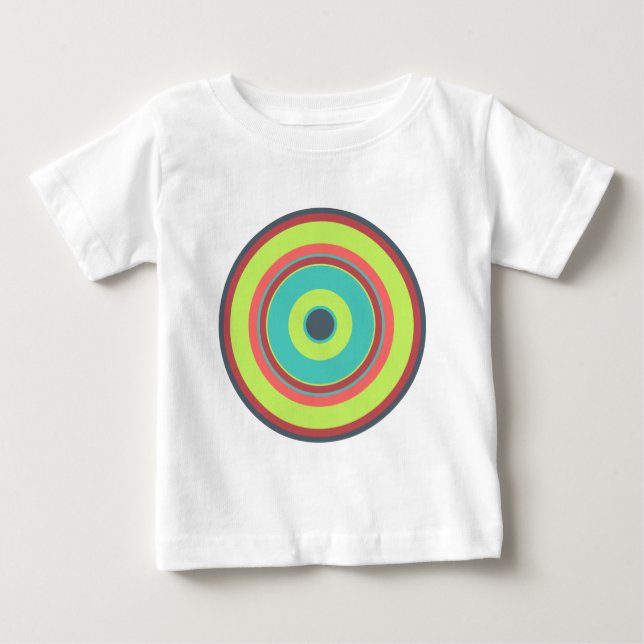 Camiseta De Bebé Círculos coloridos 04 (Anverso)