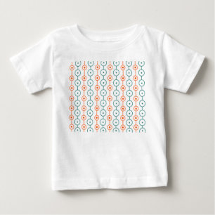 Camiseta De Bebé Círculos de Cuerdas Moderno de Medianos del Siglo