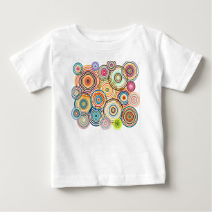 Camiseta De Bebé Círculos del arco iris