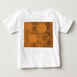 Camiseta De Bebé Círculos en naranja