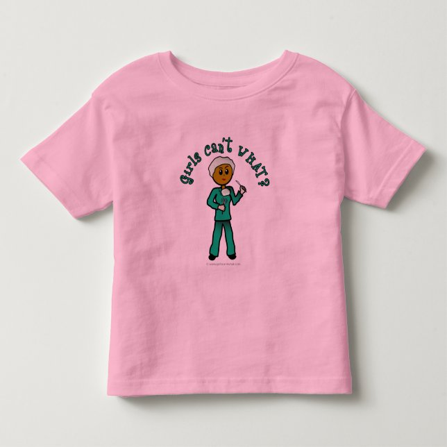 Camiseta De Bebé Cirujana oscura en arbustos verdes (Anverso)