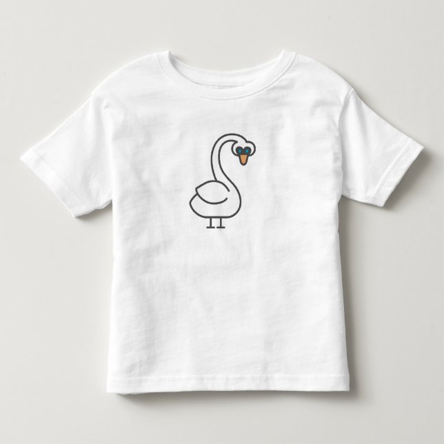 Camiseta De Bebé Cisne de Swivvel (Anverso)