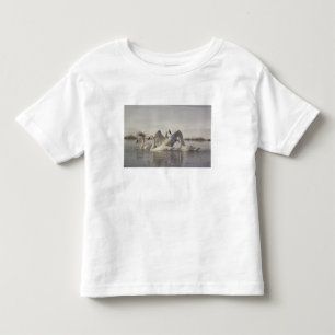 Camiseta De Bebé Cisnes trompeteros en el río Madison en invierno